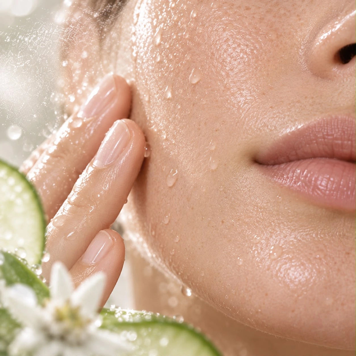 Application du tonic sur le visage